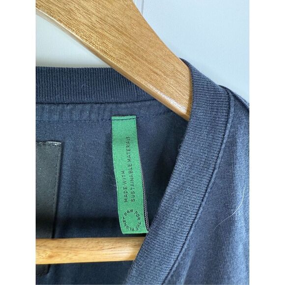 G-Star Raw Organic Cotton Sustainable Graphic 5 Slim T-Shirt Size XXL Navy - Picture 5 of 12